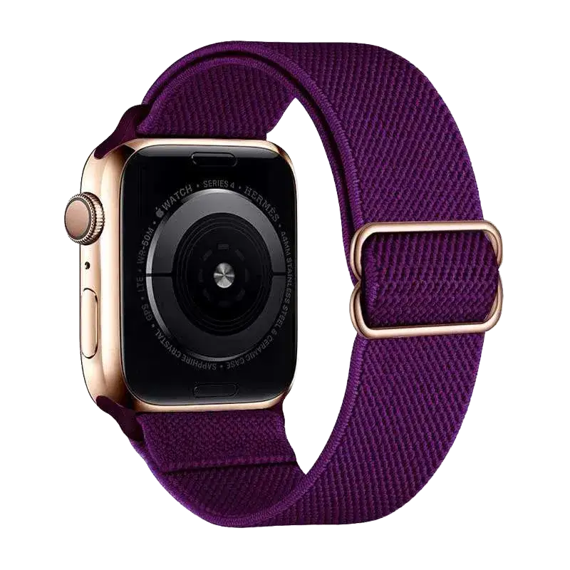 Nylon Smartwatch Armband Violett passend für gängige Smartwatch Modelle