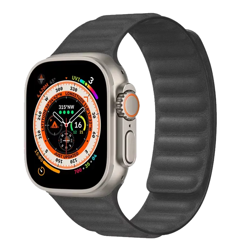 Veloura Armband für Apple Watch – Feingewebe Nylon mit Magnetverschluss