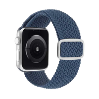 Elastisches Nylon Armband Blau passend für gängige Smartwatch Modelle