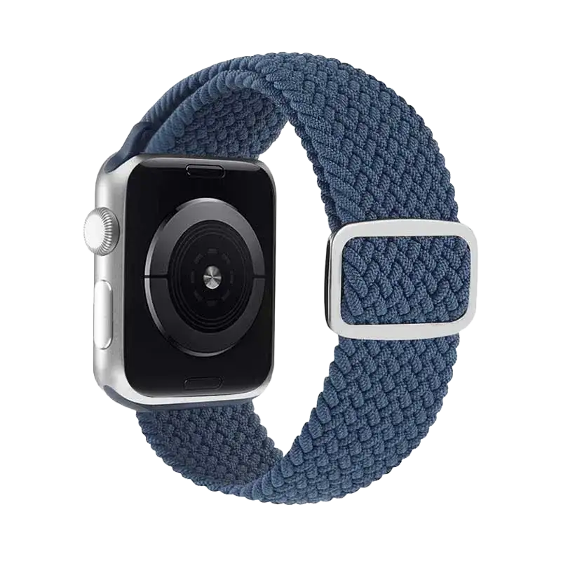 Elastisches Nylon Armband Blau passend für gängige Smartwatch Modelle