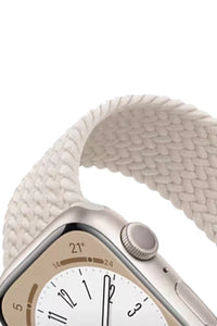 Weißes Smartwatch Armband aus gewebtem Nylon