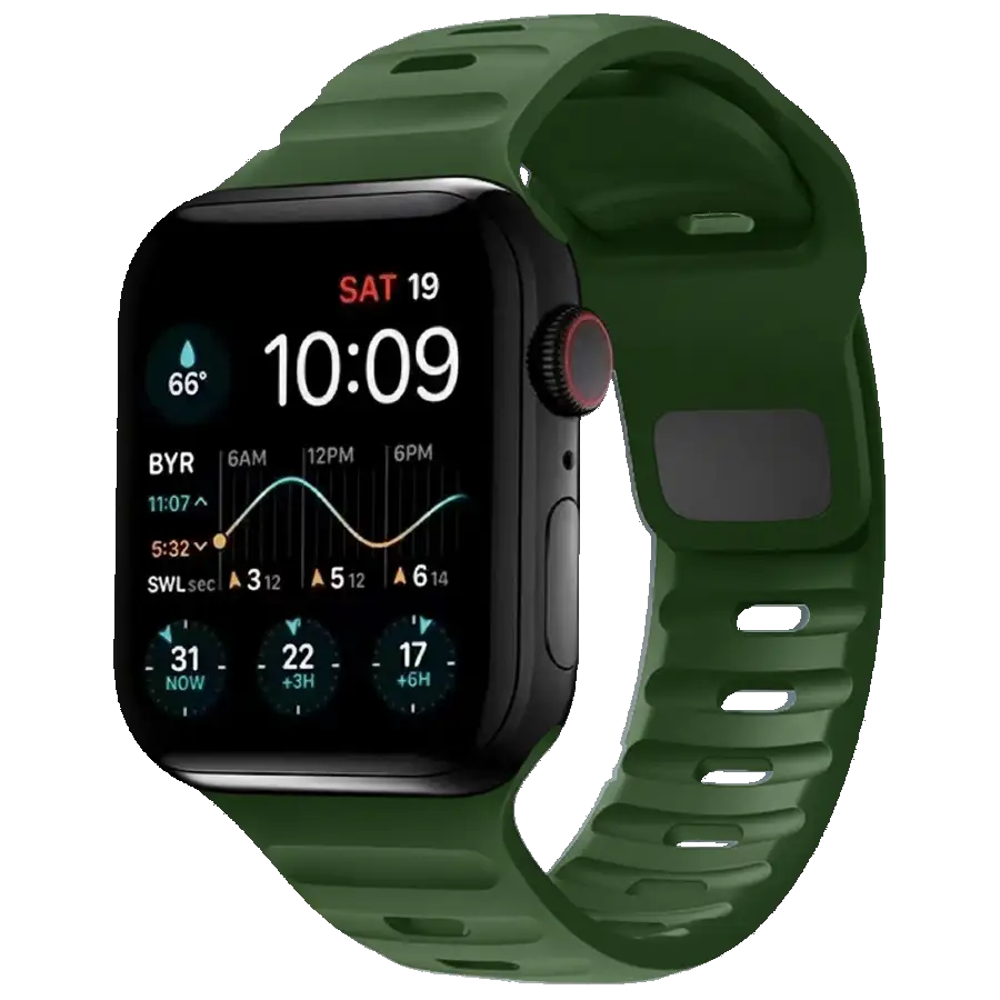 Apple Watch Armband Loopéa in Green – Outdoor-inspiriertes Design mit Komfort