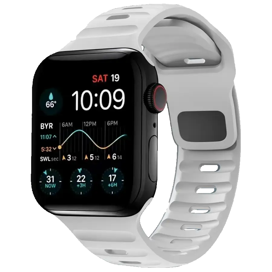 Loopéa Armband für Apple Watch in Starlight White