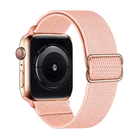 Nylon Smartwatch Armband Pink Guava passend für gängige Smartwatch Modelle