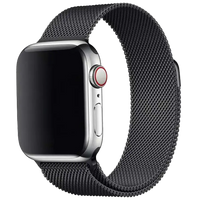 Milanese Smartwatch Armband aus Edelstahl in Schwarz