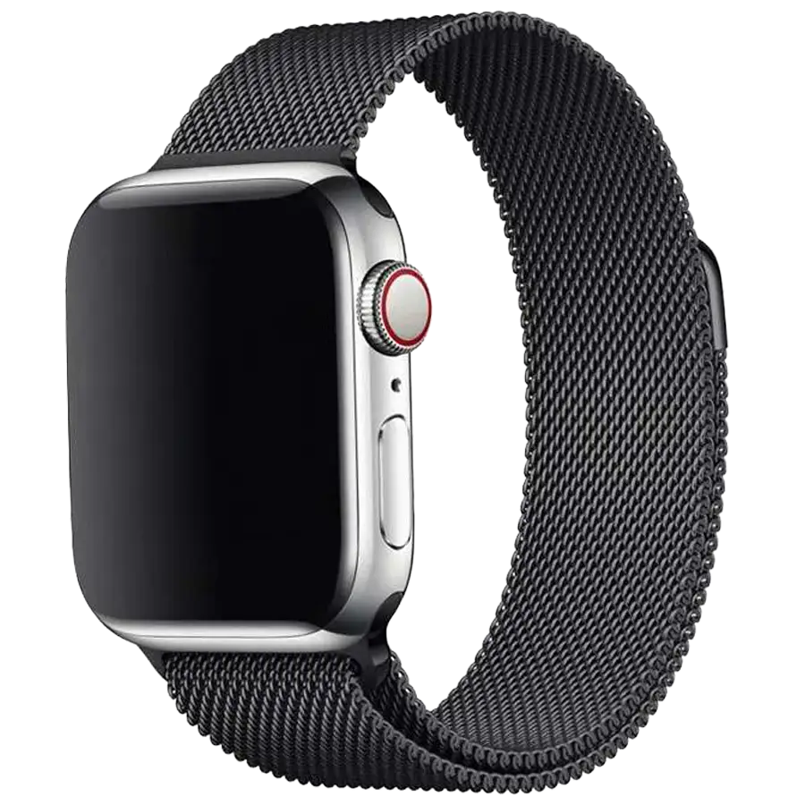 Milanese Smartwatch Armband aus Edelstahl in Schwarz