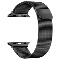 Milanese Metall Smartwatch Armband Schwarz