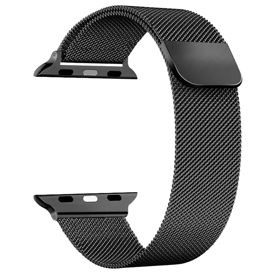 Milanese Metall Smartwatch Armband Schwarz